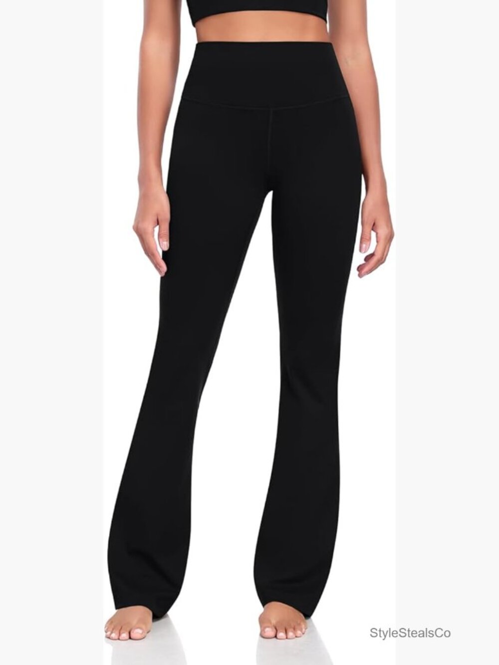 High Waisted Flare Leggings Tummy Control Yoga Pants Lounge Soft